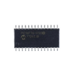 PIC16F76-I/SO SOIC28 8-bit PIC RISC MCU 20MHz 14KB Flash 5CH 8-bit ADC, 100% Genuine Tape Stock, Ample Inventory, One-stop supply of MCU, sensors and discrete components
