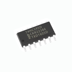 74HC595D SOIC16 8-bit Serial-In Parallel-Out Shift Register Latch 2V~6V CMOS, 100% Genuine Tape Stock, Ample Inventory, Consolidate semiconductors & passives in your BOM