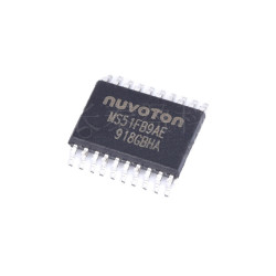 MS51FB9AE TSSOP20 1T Enhanced 8051 MCU 24MHz 16KB Flash Pin-to-Pin Replace N76E003AT20 Nuvoton, 100% Genuine Tape Stock, Ample Inventory, Consolidate semiconductors & passives in your BOM