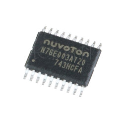 N76E003AT20 TSSOP20 1T 8051 MCU 18KB Flash 12-bit ADC 6CH PWM Drop-in Replace STM8S003F3P6 Nuvoton, 100% Genuine Tape Stock, Ample Inventory, Full component consolidation & one single shipment