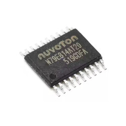 N79E814AT20 TSSOP20 4T Enhanced 8051 MCU 24MHz 8KB Flash 4KB Independent DataFlash Pin Compatible Replace STM8S003F3P6 Nuvoton, 100% Genuine Tape Stock, Consolidate semiconductors & passives in your BOM