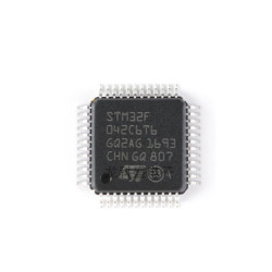 STM32F042C6T6 LQFP-48 48MHz Cortex-M0 Crystal-less USB MCU IC, Unopened Brand-new Authentic Brand Original Stock, Zero-use Factory Sealed Components, Adequate Spot Stock, Consolidate All SMD & Through-hole Components In One Shipment