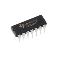 LM339AN PDIP14 Quad Precision Differential Voltage Comparator Single Supply 2V~36V Open Collector Output TI, 100% Genuine Tube Stock, Ample Inventory, One-stop full BOM supply, all parts shipped together