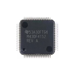 MSP430F4152IPMR LQFP64 16-bit Ultra-Low-Power RISC MCU 8MHz 16KB Flash 144-Seg LCD Driver 10-bit ADC, 100% Genuine Tape Stock, Ample Inventory, Integrate various ICs and discrete components, connectors according to project BOM