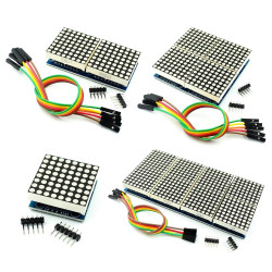 1/2/4/8-Digit MAX7219 Dot Matrix Module, MCU Controlled LED Display Driver