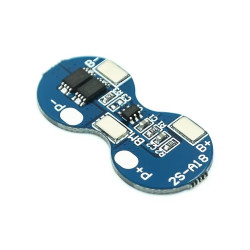 2-Cell 18650 Lithium Battery Protection Board, 7.4V 8.4V, Overcharge Over-discharge Short Circuit Protection, 4A