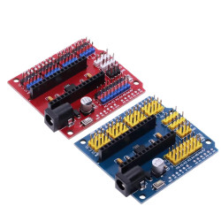 Multi-Function Expansion Board Module Compatible with NANO V3.0 & UNO R3, Sensor & Power Base Board with Pin Headers