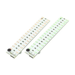 Sound-activated Audio Spectrum LED Circuit Board, Music Rhythm Light with 2×17 Red /Green Lamps