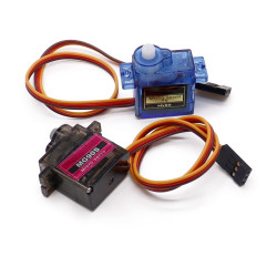 14g Mini Servo Motor SG90 MG90, 9g RC Servo Actuator Support 180° & 360° Rotation for RC Airplane, RC Car & Aircraft Model DIY Projects