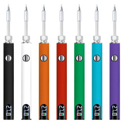 USB Powered Soldering Iron with LED Battery Display, 3-Speed Adjustable Voltage Soldering Pen Kit