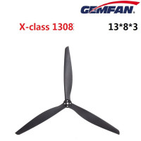 GEMFAN X-class 1308 Tri-Blade 13 Inch FPV Propellers, 13×8×3 Lightweight High-Efficiency Glass Fiber Nylon CW CCW Crash Resistant Drone Blades
