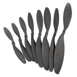 GEMFAN Carbon Fiber Nylon CW CCW Propellers, Multi Sizes 8038 8045 9047 1038 1045 1147 1238 1245, 1447 Pair Drone Blades for Large Heavy-Lift Multirotor FPV