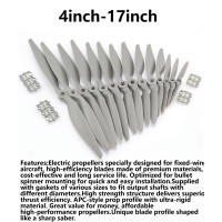 OEM APC Style Saber 2-Blade Fixed Wing Propellers, Sizes 6×4 7×5 8×4 8×6 9×6 10×7 12×6 Glass Fiber Nylon RC Airplane Propeller Assortment