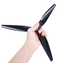 HQProp X-Class 10X5X3 Tri-Blade 10 Inch Carbon Reinforced Nylon FPV Propellers, 4PCS CW CCW Blades for X-Frame Long Range Heavy-Lift Multirotor Drones